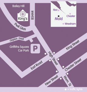 Mold, Kings' Christian Centre Location Map